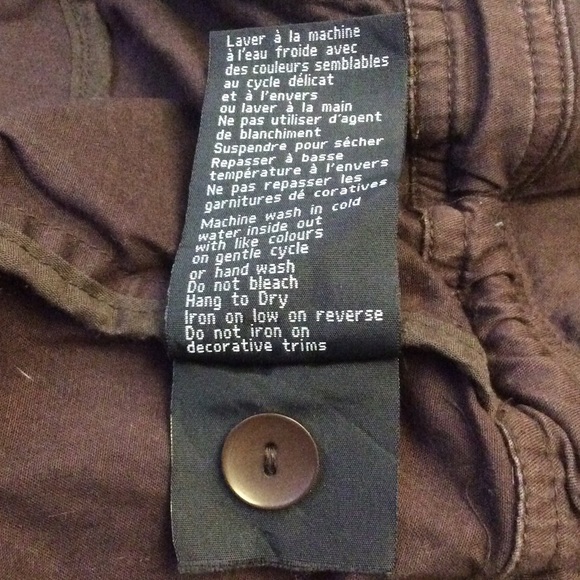 Brown Le Chateaux cropped cotton 1/2 sleeve jacket - Picture 13 of 13